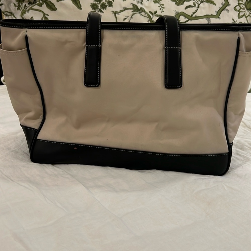 Coach Canvas and Leather Coach Tote / Diaper Bag